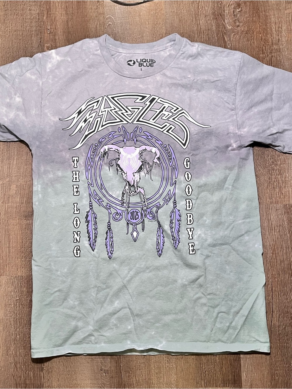 Liquid Blue Eagles Band T Shirt Large The Long Goodbye Tour 2025